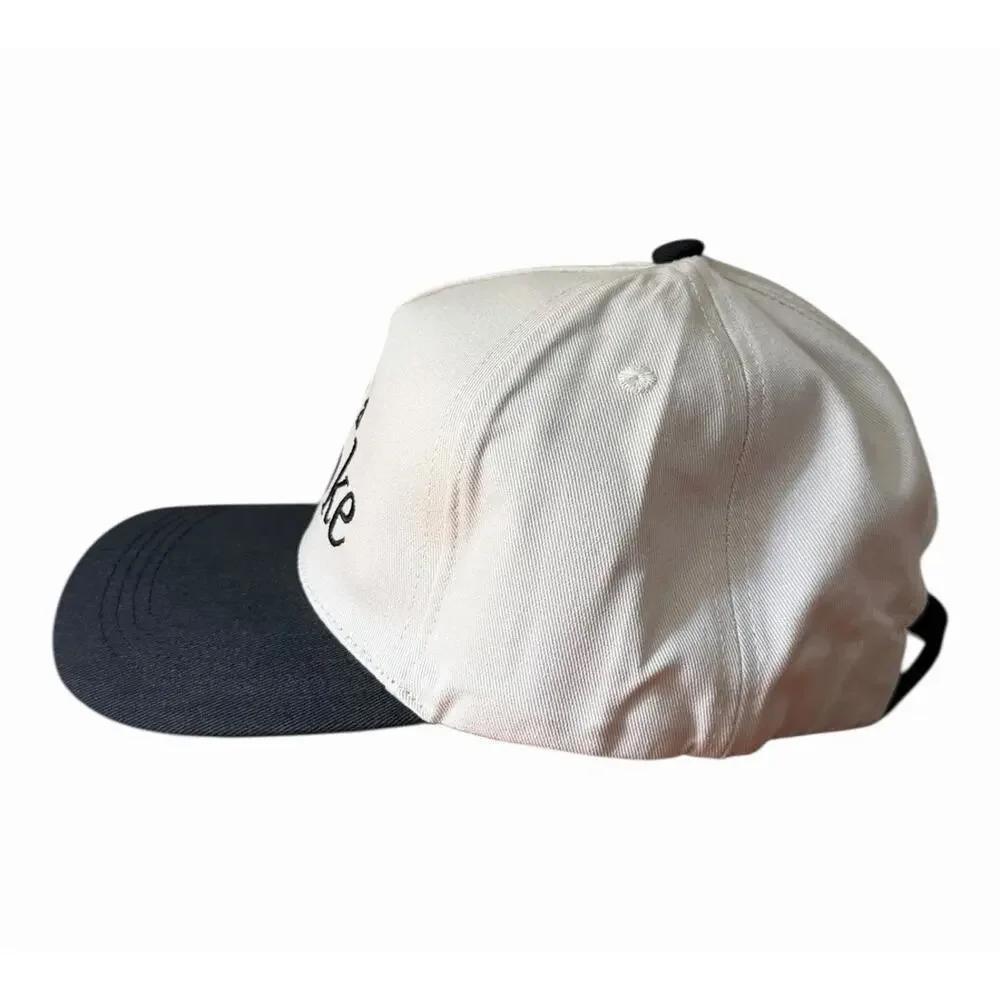 I Need a Diet Coke Embroidered Hat Black Ivory Adjustable Baseball Cap